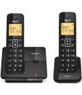 Teléfono inalámbrico gigaset essential 300 duo/ negro