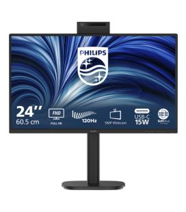 Monitor profesional philips 24b2n3200jh 23.8'/ full hd/ webcam/ multimedia/ regulable en altura/ negro