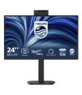 Monitor profesional philips 24b2n3200jh 23.8'/ full hd/ webcam/ multimedia/ regulable en altura/ negro