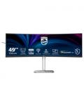 Monitor profesional ultrapanorámico curvo philips 49b2u5900c 49'/ dual qhd/ multimedia/ regulable en altura/ negro y plata