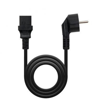 Cable alimentación cpu nanocable 10.22.0102-l2/ cee7 macho - c13 hembra/ 2m/ negro