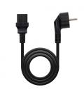 Cable alimentación cpu nanocable 10.22.0102-l2/ cee7 macho - c13 hembra/ 2m/ negro