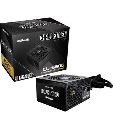 Fuente alimentacion asrock challenger cl - 650g gaming atx 650w negra