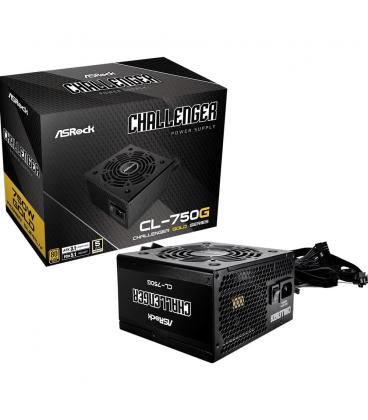 Fuente alimentacion asrock challenger cl - 750g gaming atx 750w negra
