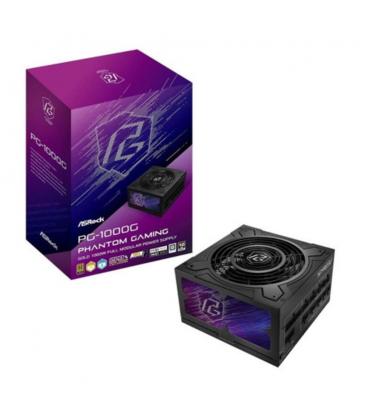 Fuente alimentacion asrock phantom gaming pg - 1000g atx 1000w negra