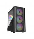 Caja ordenador gaming cooler master masterbox 600 atx argb cristal templado negra