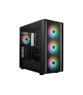 Caja ordenador gaming cooler master masterbox 600 atx argb cristal templado negra