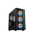 Caja ordenador gaming cooler master masterbox 600 atx argb cristal templado negra