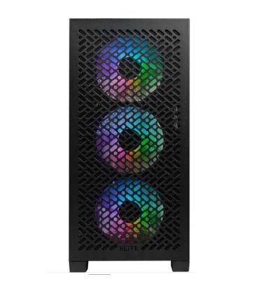 Caja ordenador gaming cooler master elite 302 matx argb cristal templado negra