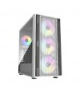 Caja ordenador gaming cooler master masterbox 600 atx argb cristal templado blanco