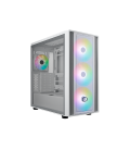 Caja ordenador gaming cooler master masterbox 600 atx argb cristal templado blanco