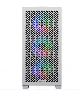 Caja ordenador gaming cooler master elite 302 matx argb cristal templado blanca