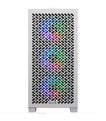 Caja ordenador gaming cooler master elite 302 matx argb cristal templado blanca