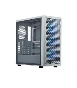 Caja ordenador gaming cooler master elite 502 atx argb cristal templado blanca