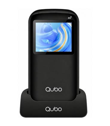 Teléfono móvil qubo p-190bkc 4g para personas mayores/ negro