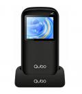 Teléfono móvil qubo p-190bkc 4g para personas mayores/ negro