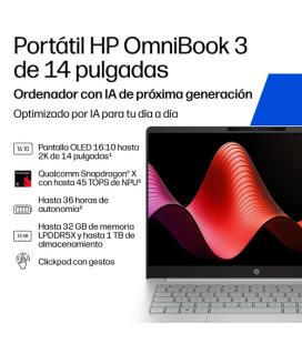 Portátil hp omnibook 3 ia 14 - hz0010nsx x1 - 26 - 100 - 16gb - ssd 1tb - 14 pulgadas - w11h