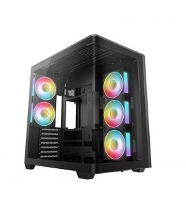 Caja ordenador gaming deepcool cg590u5f atx argb cristaltemplado negra