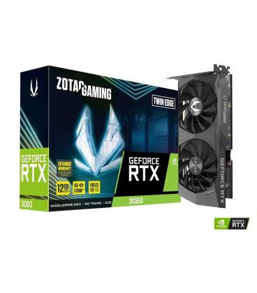 Tarjeta grafica zotac gaming rtx 3060 twin edge 12gb gddr6 - 3x dp - 1x hdmi