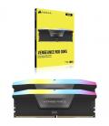Memoria ram ddr5 16gb 2x8gb corsair vengeance rgb - 5200mt - s - pc5 - 41600 - cl40 - 1.25v