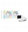 Kit refrigeracion liquida deepcool lm240 rgb 2x 120mm blanco