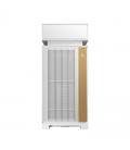 Caja ordenador gaming deepcool cl660 atx argb cristal templado blanca y madera