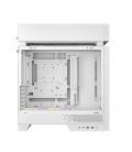 Caja ordenador gaming deepcool cl660 atx argb cristal templado blanca y madera