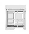Caja ordenador gaming deepcool cl660 atx argb cristal templado blanca y madera