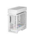 Caja ordenador gaming deepcool cl660 atx argb cristal templado blanca y madera