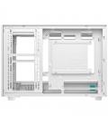 Caja ordenador gaming deepcool ch260 wood wh matx cristal templado blanca y madera