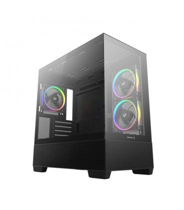Caja ordenador gaming deepcool cg380u matx argb cristal templado negra