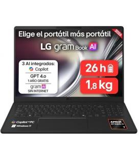 Portátil lg gram 16u55u-g.au75bn ryzen ai 7 445/ 16gb/ 512gb ssd/ 16'/ win11