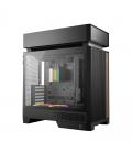 Caja ordenador gaming deepcool cl6600 wh atx rgb cristal templado negra y madera