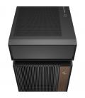 Caja ordenador gaming deepcool cl6600 wh atx rgb cristal templado negra y madera