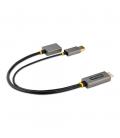 Adaptador hdmi a displayport - usb tipo a startech 0.30m - macho - macho - hembra - gris