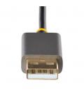 Adaptador hdmi a displayport - usb tipo a startech 0.30m - macho - macho - hembra - gris