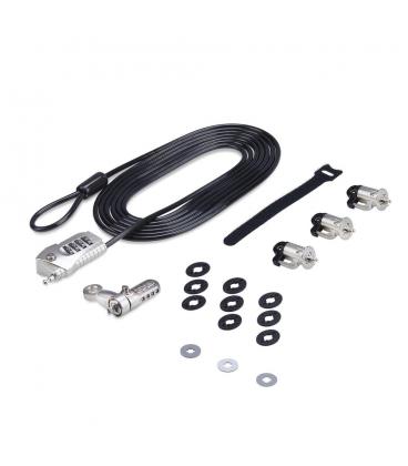 Kit cable seguridad startech para portatil 3m clave