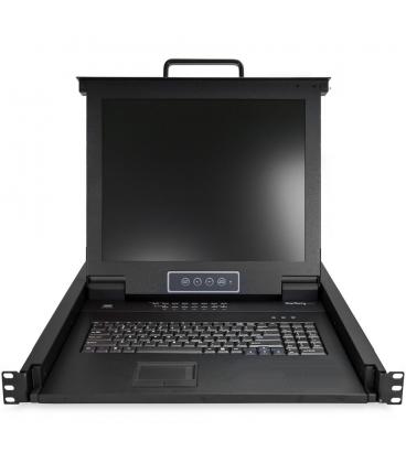 Consola kvm startech de montaje en rack de servidores 17 pulgadas 16 puertos