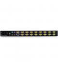 Consola kvm startech de montaje en rack de servidores 17 pulgadas 16 puertos
