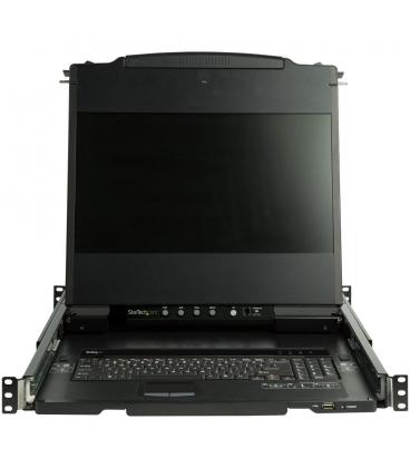 Consola kvm startech de montaje en rack de servidores 17 pulgadas