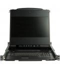 Consola kvm startech de montaje en rack de servidores 17 pulgadas