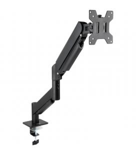 Soporte de mesa para monitor tooq db1340tnr-b/ giratorio/ inclinable/ rotatorio/ nivelable hasta 10kg