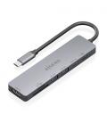 Docking usb tipo-c aisens asuc-7p048-gr/ 1xhdmi 4k/ 2xusb/ 1xusb tipo-c/ 1xusb tipo-c pd/ 1x lector de tarjetas/ gris