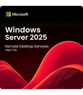 Licencia microsoft windows server 2025 remote desktop service/ cal/ 5 usuarios