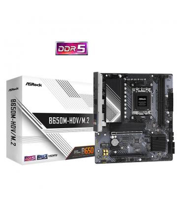Placa base asrock b650m - hdv - m.2 am5 matx - 2x ddr5