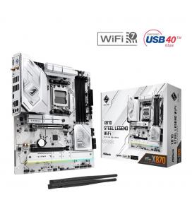 Placa base asrock x870 steel legend wifi am5 atx - 4x ddr5