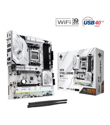 Placa base asrock x870 steel legend wifi am5 atx - 4x ddr5