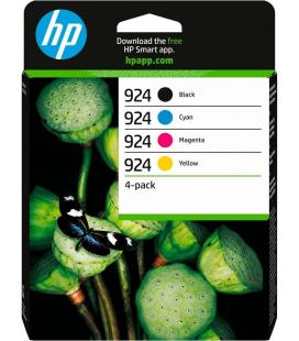 HP Paquete de 4 Cartuchos de Tinta Original 924 CMYK