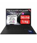 Portátil lg gram 14zd90u-g.ax85bn intel core ultra 7-355/ 32gb/ 512gb ssd/ 14'/ sin sistema operativo