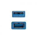 Cable alargador usb 3.0 nanocable 10.01.0901/ usb macho - usb hembra/ 1m/ azul